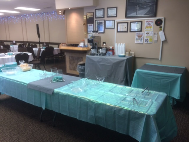 Buffet and coffee service stations